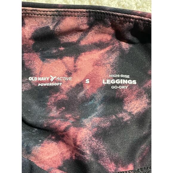 Old Navy Women's Size Small Powersoft High Rise Tie Dye Leggings Multicolor - Picture 6 of 7